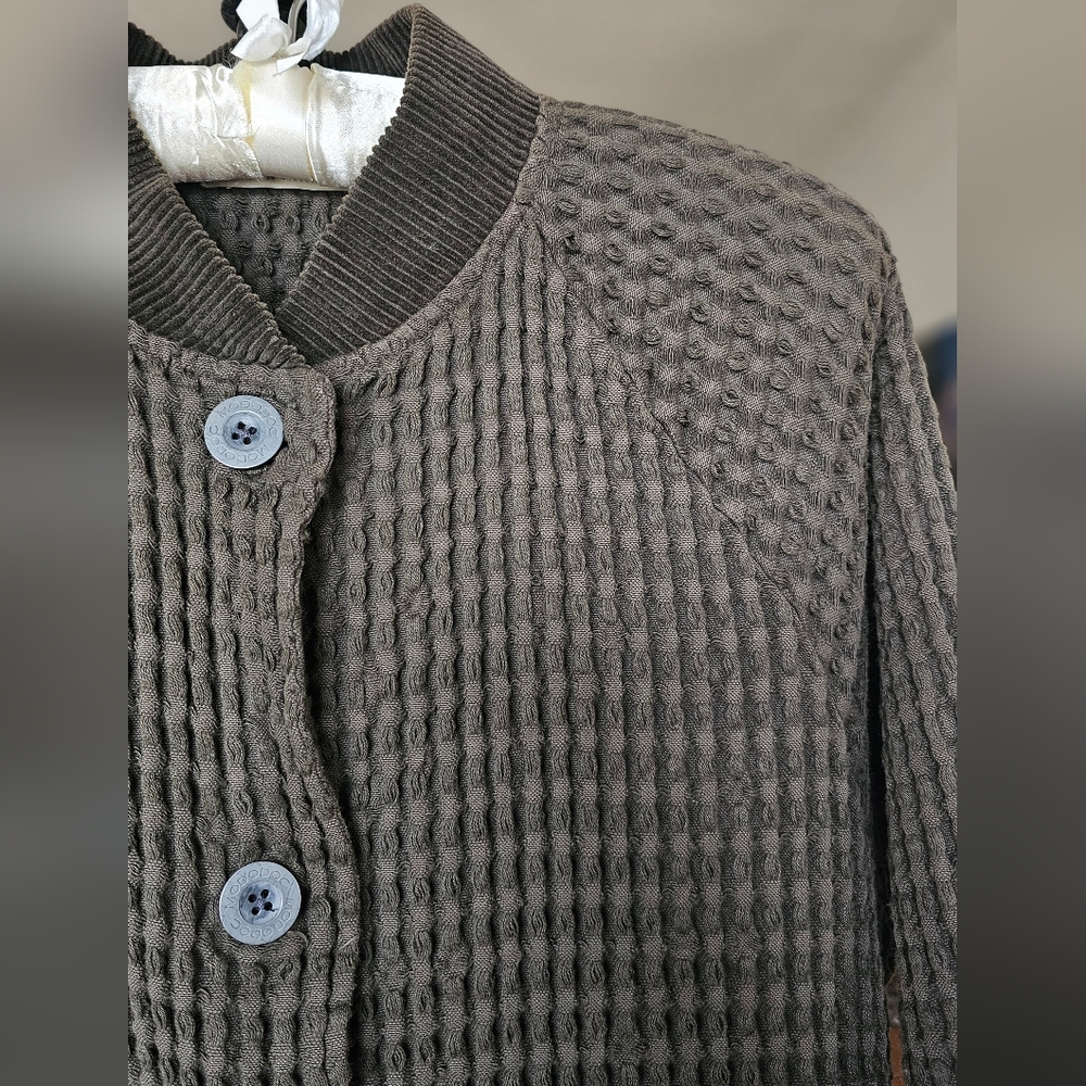 Mododoc Chunky Waffle‎ Knit Cardigan Jacket - Picture 3 of 6